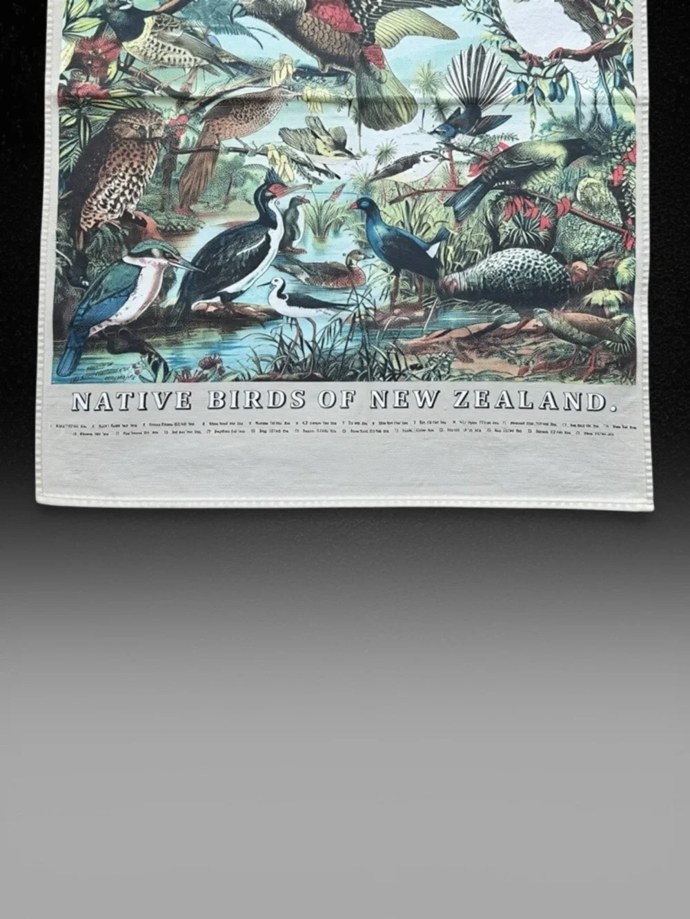 Prestige Native Birds of New Zealand Tea Towel